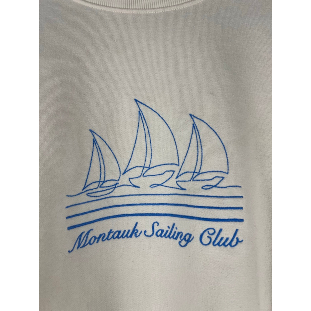 Women's Wild Fable Beige Montauk Sailing Club Sweatshirt M - Picture 2 of 5